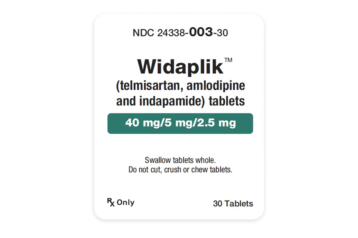 替米沙坦/氨氯地平/吲达帕胺片(Widaplik)