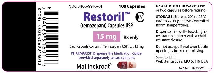 替马西泮temazepam Restoril