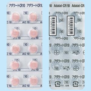 Adalat硝苯地平控释片CR10mg：100片（注意：现在市场流通品保质期到2027年7月）