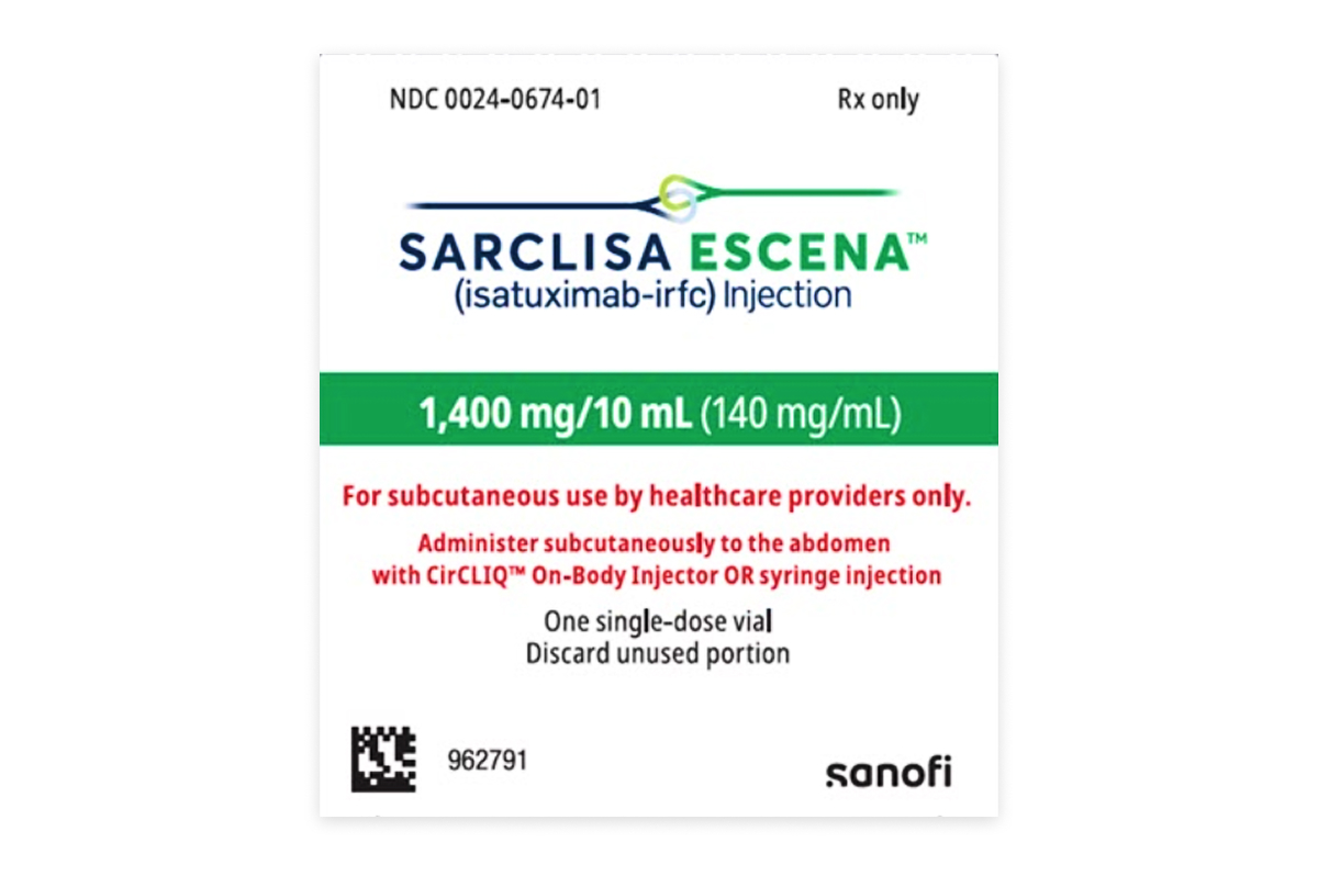 艾沙妥昔单抗皮下注射剂(Isatuximab-irfc)