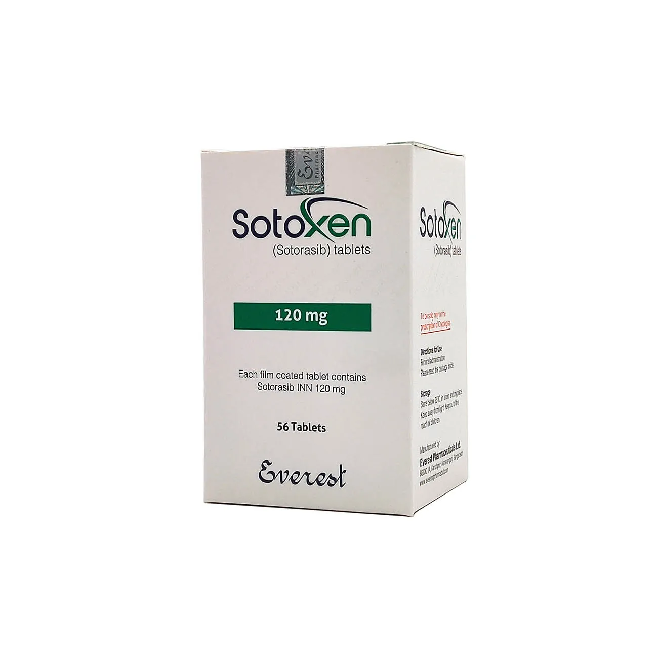 肺癌新药-孟加拉珠峰制药索托雷塞(索托拉西)(Sotoxen)怎么服用?